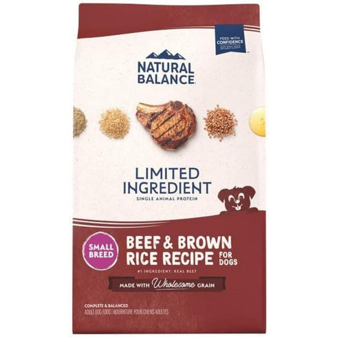 Natural Balance Beef & Brown Rice Small Breed Dry Dog Food 4lb - Poudre Pet & Feed Supply